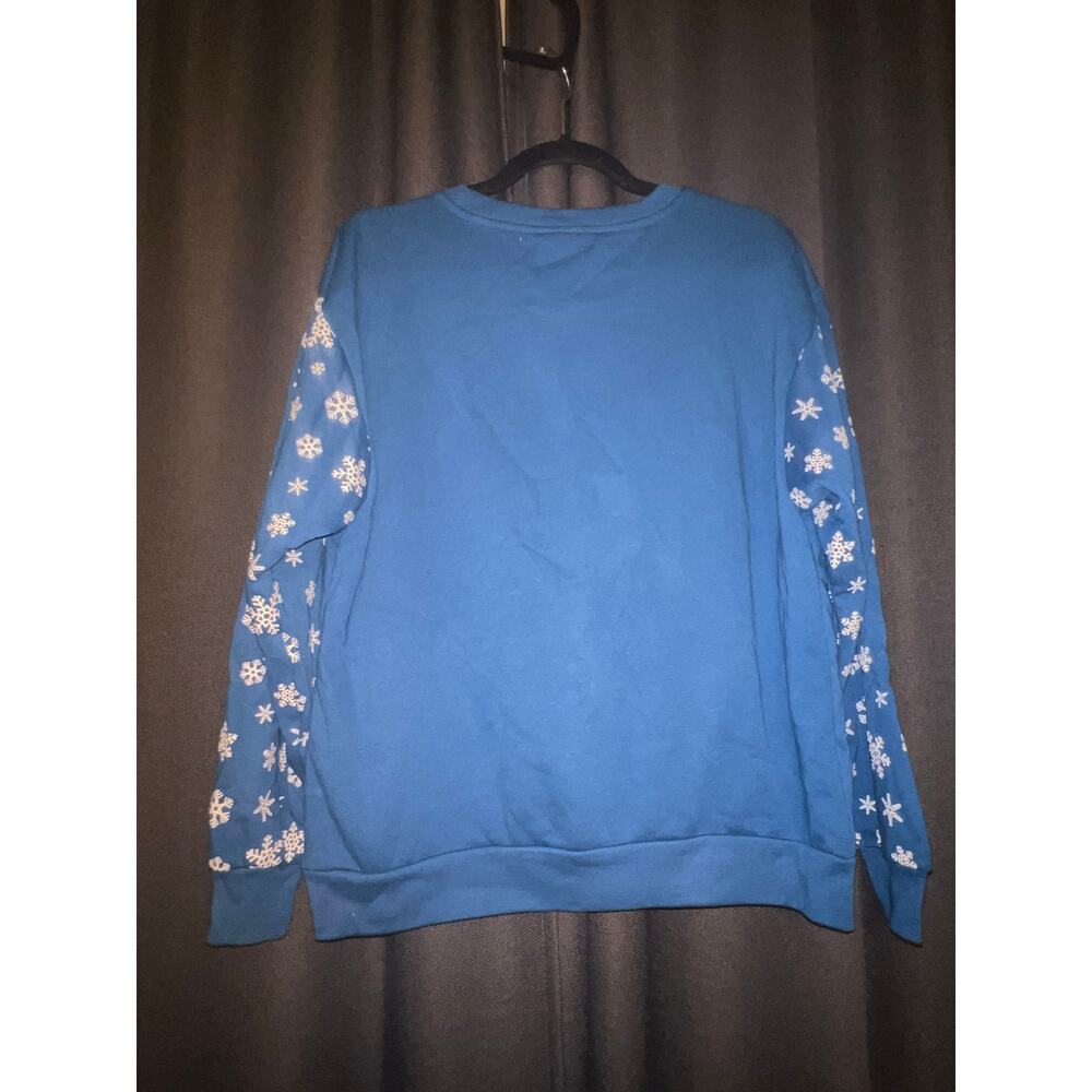 Ugly Christmas Sweater Xmas Sweatshirt Crewneck Size Large Disney Stitch - Picture 3 of 3